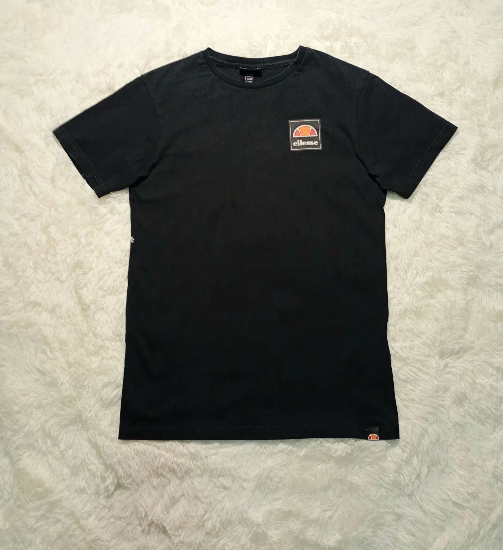 Ellesse Heritage Logo Tee - Black - XS
